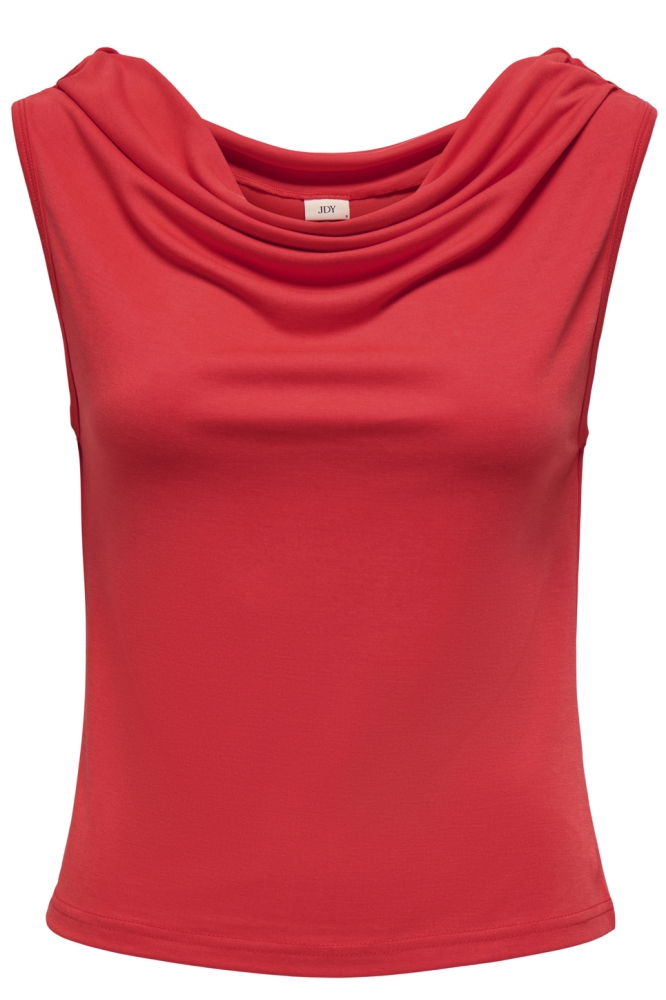 JDYESTER S/L WATERFALL TOP JRS 15351679 MARS RED
